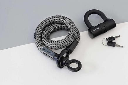 tex-lock eyelet S, grau, inkl. U-lock