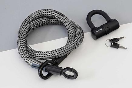 tex-lock eyelet M, grau, inkl. U-lock