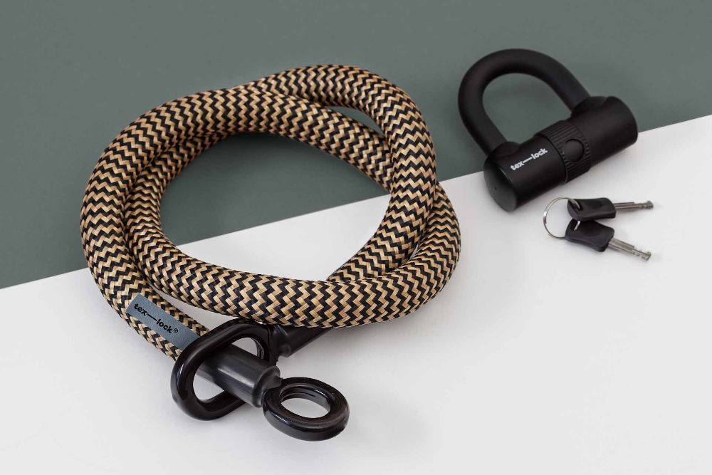 tex-lock eyelet M, gold, inkl. U-lock