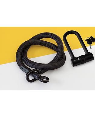 tex—lock eyelet M, black, incl. X-lock