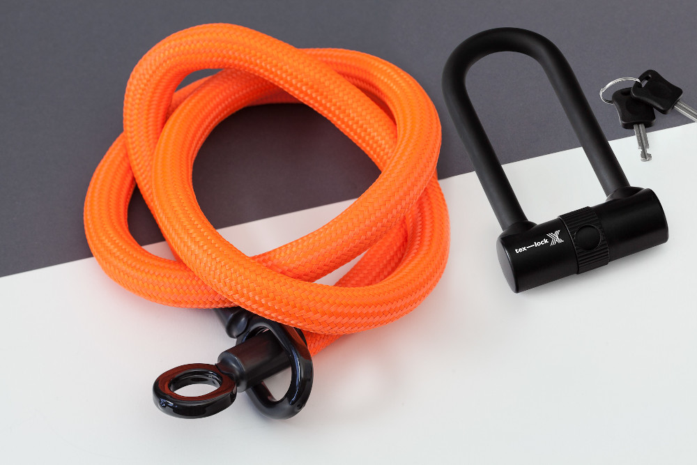 tex—lock eyelet L, orange, incl. X-lock