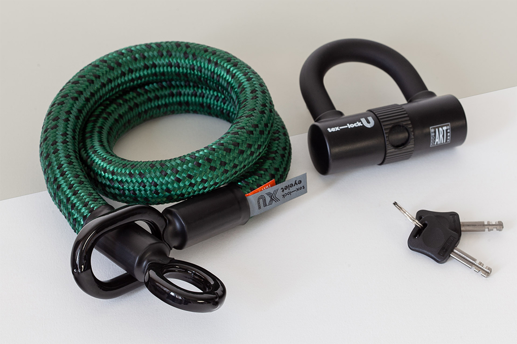 tex-lock eyelet S, grün, inkl. U-lock